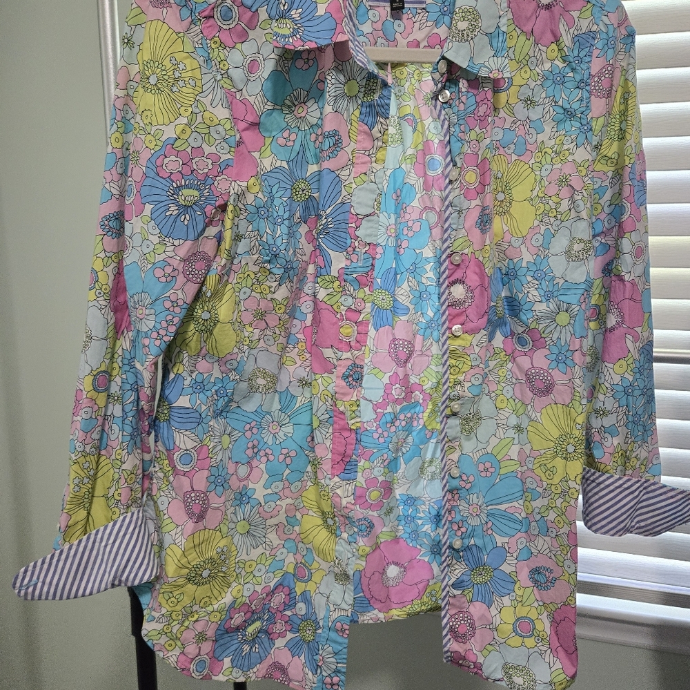 Talbots Flowery shirt